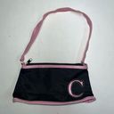 VINTAGE Y2K 90s Purse Shoulder Bag Initial C Black Pink Grunge Punk Emo Photo 0