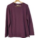 Orvis  Purple Fleece Lined Pullover Crewneck Sweatshirt M Photo 1