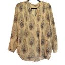 Rebecca Taylor  paisley print cotton pintuck blouse 6 Photo 1