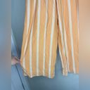 ALBION FIT  Orange Stripe Wide Leg Tie Front Jumpsuit Size M Photo 6