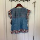 Revolve AMUR Claire Embroidered Blouse Photo 5