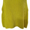 Vince  Women's Chartreuse Green Heavy Chunky Knitted Tank Top Vest Size Large Photo 2