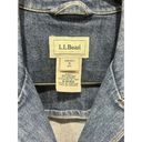 L.L.Bean  Jacket Womens Blue Cotton Denim Jean Chore Barn Jacket Size small VTG Photo 4