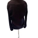 Chadwick's Chadwick’s Navy Blue Cross Wrap Front V-Neck Thick Long Sleeve Sweater Medium Photo 3