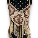 West of Melrose  Womens Tank Top Sz S Crochet Fringe Western Boho Hippie NEW Photo 6