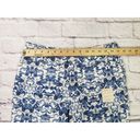 St. John’s Bay NEW St John's Bay Women's Size 6 Blue Floral Print Capri Pants Mid Rise Photo 2