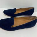 J.Crew  Suede Cora Loafers Size 8 1/2 navy blue Photo 2