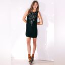 Ecote  x Urban Outfitters Jasmina Black Velvet Embellished Shift Dress Moody Fall Photo 10