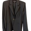 Anne Klein  New York  Blazer Black pin Stripe 12 Photo 1