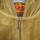 Juicy Couture Vintage  Track Jacket S Brown Velour Spell Out Zip Hoodie Y2K USA Photo 2