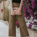 Everlane  The Wide Leg Crop Patch Pocket Pants Olive Cotton Size 2 academia boho Photo 6