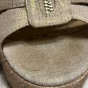 Michael Kors Michael  Berkeley Metallic Linen Wedge Size 7.5 Photo 6