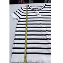 kim rogers  Women's Short Sleeve Striped Sweater Black & White Size S NWT Photo 3