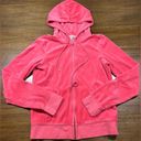 Juicy Couture Full Zip Velour Hoodie Coral Orange Y2K Large See Measurements Photo 0