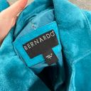 Bernardo  Blue Genuine Leather Suede Jacket Photo 2
