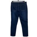 J.Jill  Dark Wash Smooth Fit Slim Ankle Jeans Size 10 Photo 1