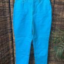 Newport News  Jeanology Turquoise Denim Jeans Straight Leg Mom Jeans 10-BNWOT Photo 6