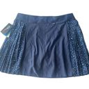 Ralph Lauren RLX  Navy Blue Dry-Wick Jersey Pleated Tennis Skort Size L Photo 6