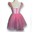 Dolls Kill  Sugar Thrillz Mesh Corset Sequin The Magic Within Mini Dress Small Photo 5