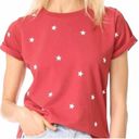 Wildfox  T-Shirt Short Sleeve Red Football Star Tee‎ Photo 0