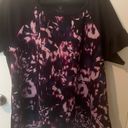 Lane Bryant LIVI Active Women's Plus Size 18/20 Short Sleeve Athletic Top Black/Purple Photo 1