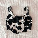 TJ Maxx Lone Star Cow Print Square Neck Corset Top Size Small Photo 0