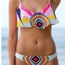 Mara Hoffman  Rays Multicolor Overlay Bikini Top Size Small Photo 0