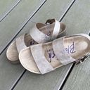 blowfish  Malibu Boutique Sandals Wedges Frosted Champagne Womens 8 Comfy Photo 8