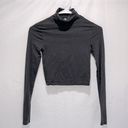 Divided Cropped turtle neck XXS  by H&M grey gray long sleeved crop turtle neck Photo 0