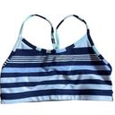 Lululemon  blue striped y back sports bra Photo 0