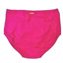 Raisin's  CURVE High-rise Ruched front Costa Swim Solid Pink Bikini Bottom 22W NWT Photo 3