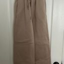 Wide Leg Sweatpants Tan Size XS Photo 0