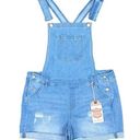 Wax Jean Wax Jeans Basic Denim Light Wash Shortalls Photo 0