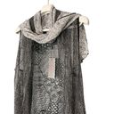 Pretty Angel  Mesh Lace Sleeveless Draped Front Cover Up Duster Size S/M NEW Photo 4