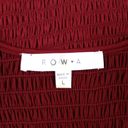 The Row  A Womens Large Smocked Mini Dress Bodycon Ruffle Mobwife Romantic Whimsy Photo 6