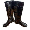 Cole Haan  Glossy Black Patent Leather Waterproof Tall Boot Women Size 5.5 Photo 8