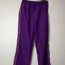 Ativa Purple Striped Track Pants Size Medium Women's Photo 0