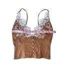 Free People  Lace Stevie Cami With Pearl Buttons Photo 7