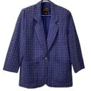 Eddie Bauer  Vintage Plaid Blazer(Size Small Petite) Photo 0