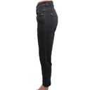 ZARA  Black Mid Rise Denim Cotton Stretch Casual Cropped Skinny Jeans Size 12 Photo 1