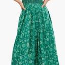 Free People  Sweet Nothings Green Floral Print Maxi Dress Photo 0