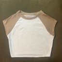 PacSun  Tan/White Baby Tee Photo 0