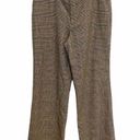 Ralph Lauren LAUREN  Trouser Pants Brown Plaid Houndstooth Wool Angora Size 8 Photo 0