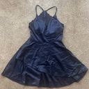 David's Bridal David’s Bridal Navy Fit and Flare Dress Photo 0