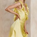 Selfie Leslie NWT  Alba Frill Trim Mini Dress Lemon size xl au 14 yellow Photo 5