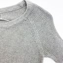 Lululemon  Cabin Yogi Long Sleeve Heathered Medium Grey Ribbed Cashmere Sweater Photo 7