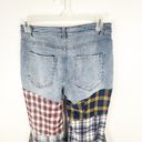 Rehab  LAB Reimagined High Waist Flannel Flare Lumberjack Bells Jeans Size Large Photo 8