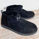 Juicy Couture  black rhimestone jewel ankle furry booties size 7 Photo 3