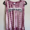 Aerosmith  Pink Tie-Dye Tank top Size S Photo 1