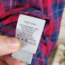 Madewell  Women's‎ Button Down Plaid Oversized Boy Tunic Shirt Size Extra Small Photo 5